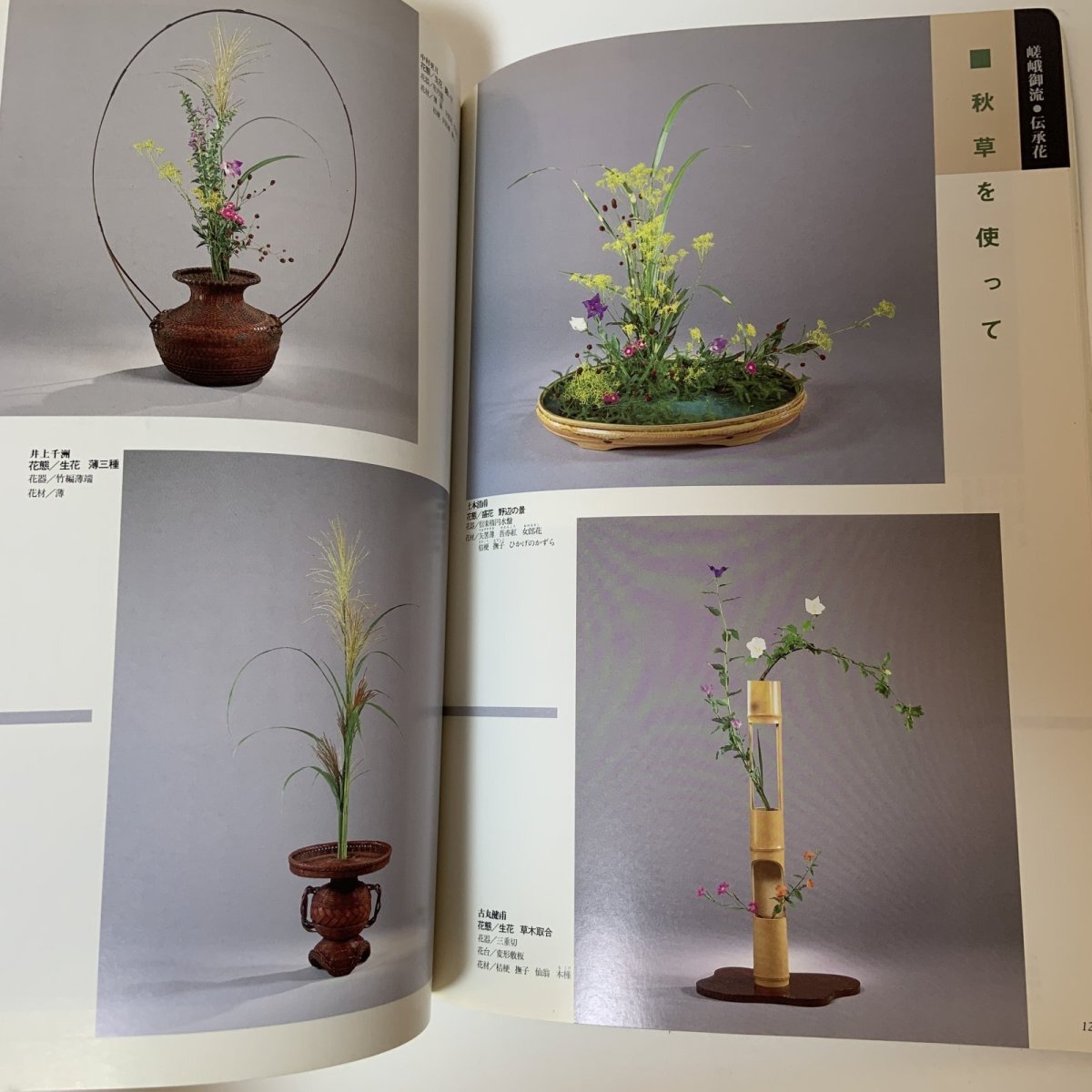 画像7: 月刊嵯峨 別冊 心粧 いけばな嵯峨御流 秋号 1991年 No.2 特集 秋草 大本山大覚寺嵯峨御所華道総司所 1991年10月 (7)