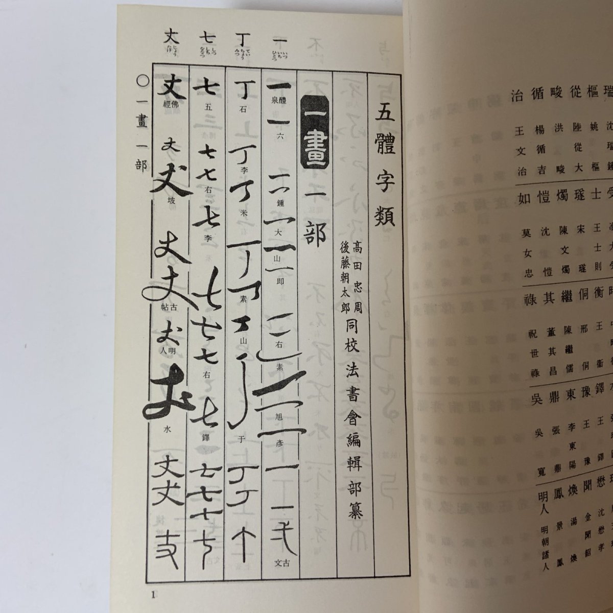 画像4: 五体字類 増補 鳴隺老人 昭和42年 1967年 西東書房 法書會出版部 楷書 行書 草書 隷書 篆書 辞典 書道史 古典臨書 漢字 篆刻 字典 (4)